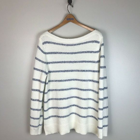 LOFT Textured Striped Chunky Sweater - Picture 6 of 6
